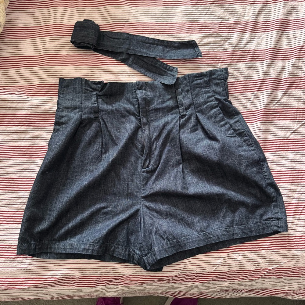 a new day High Waist Denim Shorts with Belt